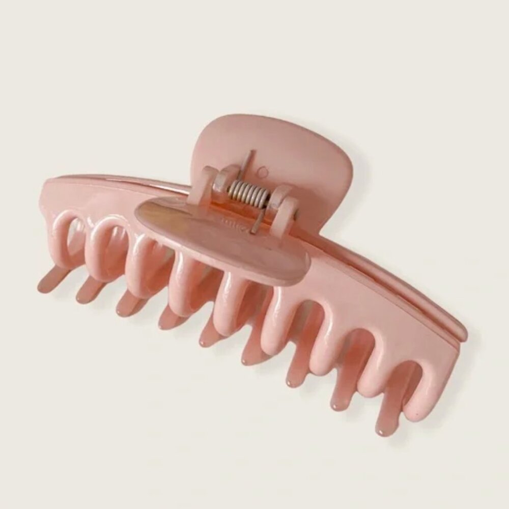 Glossy Pastel Pink Banana Clip